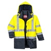 Bizflame Rain Hi-Vis Multi-Protection Jacket, S779, Yellow/Navy, Size M